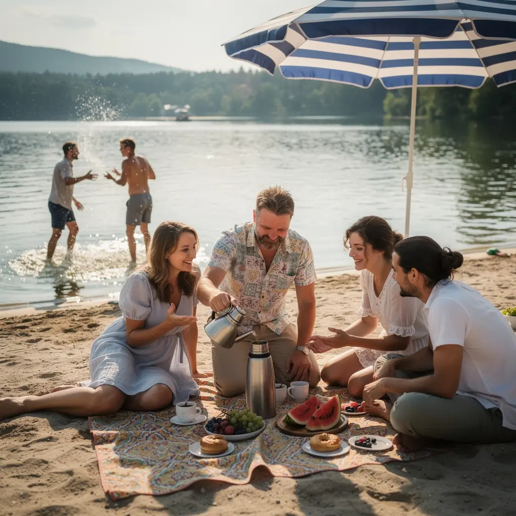 Kvetinový čaj z chmeľu sa varí v hrnci s parou.